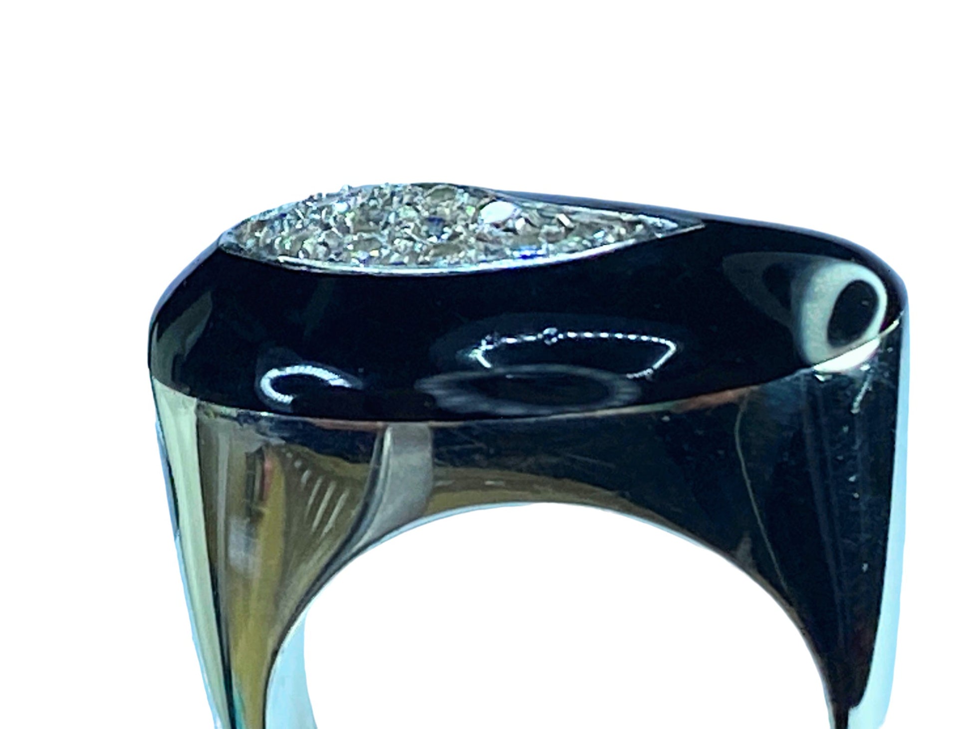 SOHO Diamond, Enamel, White Gold ring