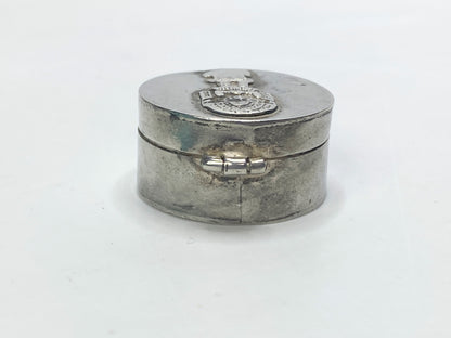 Vintage Aztec / Mesoamerican iconography Sterling Silver Trinket Box 12g SS134