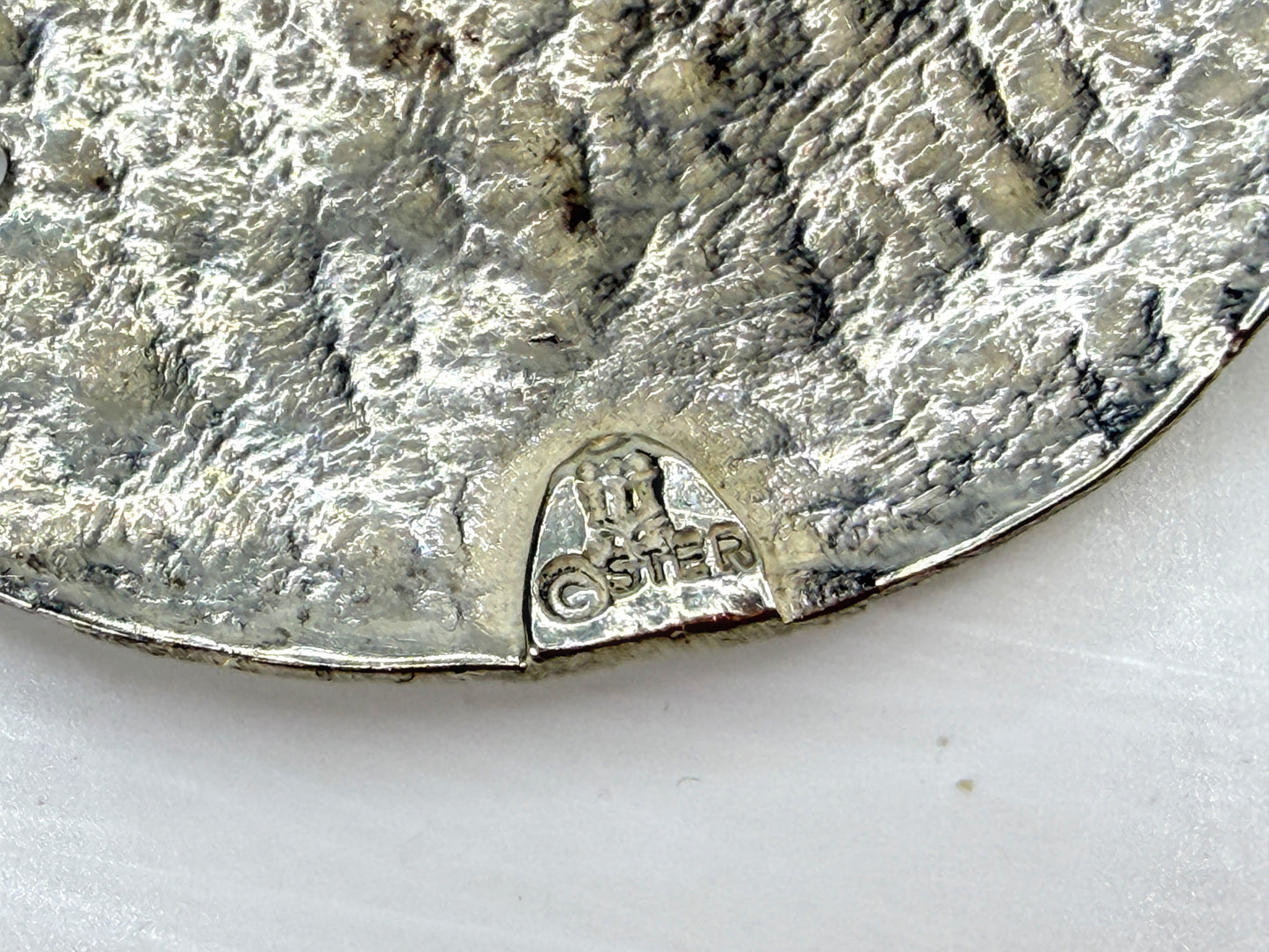 Retired James Avery Sterling Silver 1.75" Large Sand Dollar SS Necklace JR1984