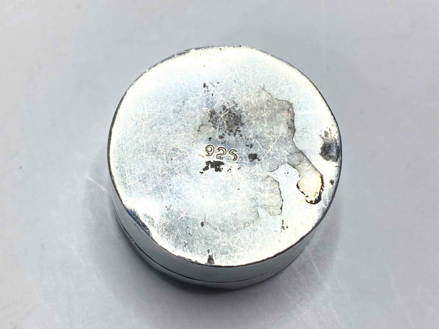 Vintage Aztec / Mesoamerican iconography Sterling Silver Trinket Box 12g SS134