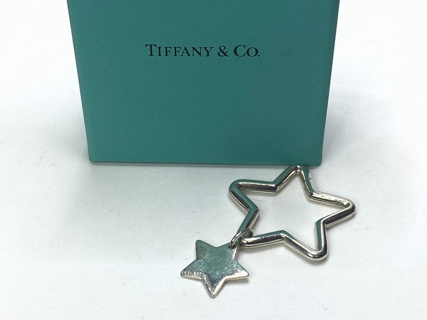 Tiffany & Co. Sterling Silver Star Key Ring with Charm, 15g SS135