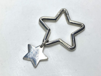 Tiffany & Co. Sterling Silver Star Key Ring with Charm, 15g SS135