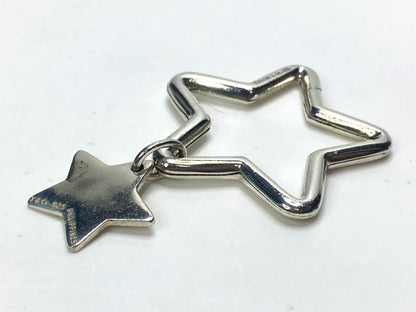 Tiffany & Co. Sterling Silver Star Key Ring with Charm, 15g SS135