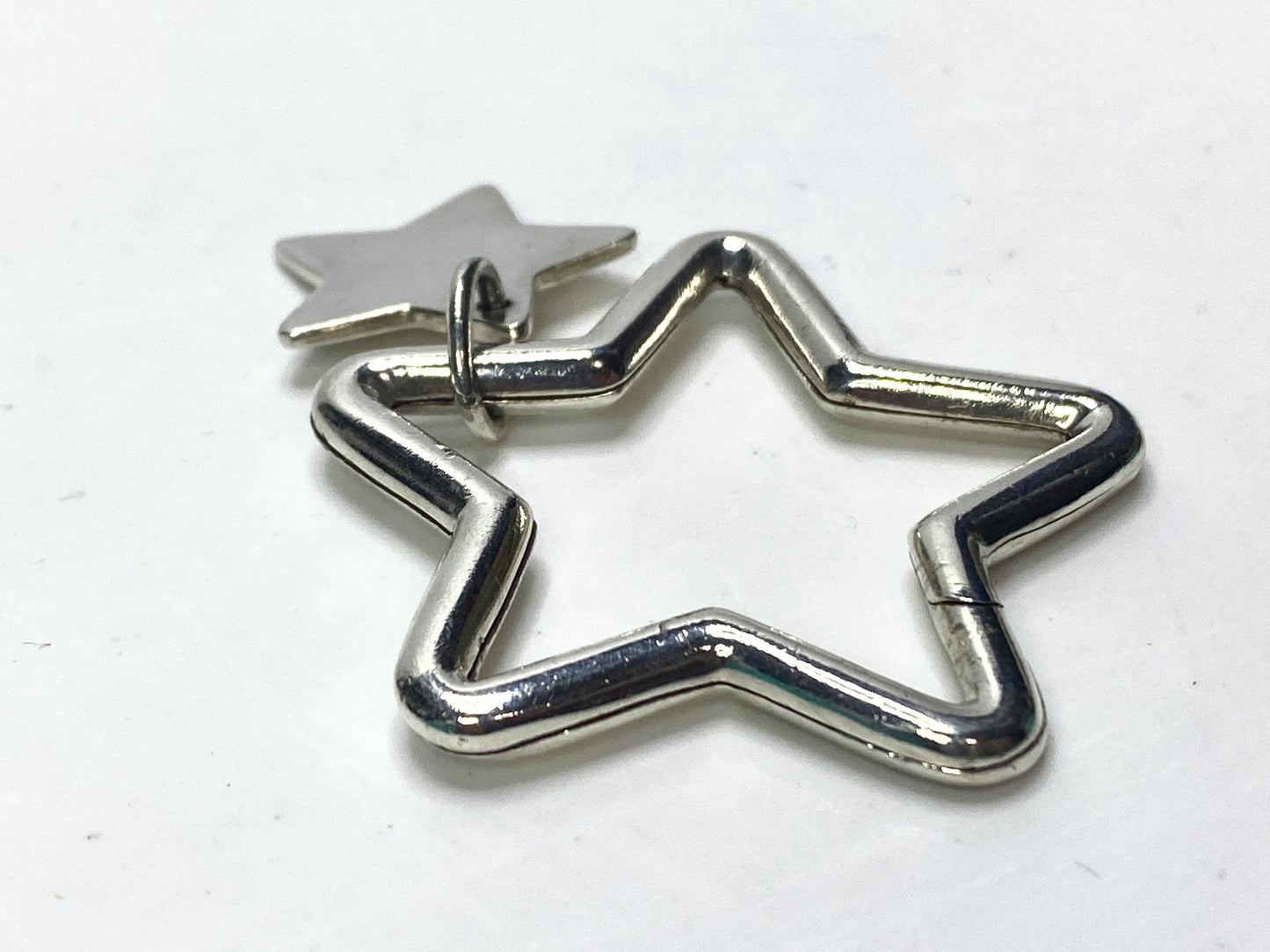 Tiffany & Co. Sterling Silver Star Key Ring with Charm, 15g SS135