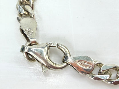 Vintage Sterling Silver St. Christopher Medal Curb Chain 21.7g JR1986