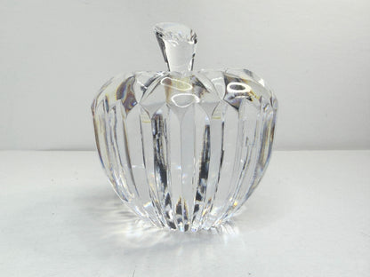 Signed Waterford Crystal APPLE Paperweight, Sculpture, Figurine - The Big Apple S256