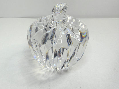 Signed Waterford Crystal APPLE Paperweight, Sculpture, Figurine - The Big Apple S256