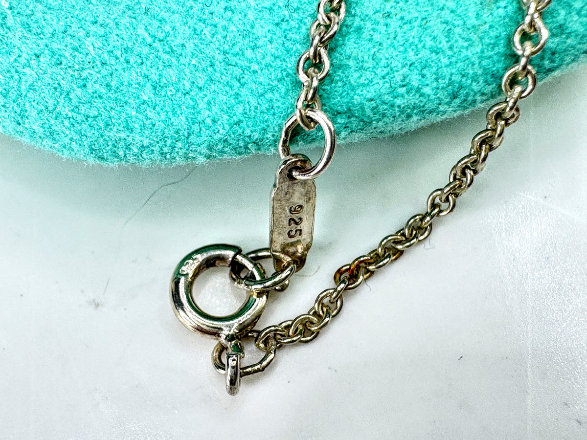 Tiffany & Co Sterling Silver 24" Chain Necklace Classic Pendant Chain 2.6gJR2097