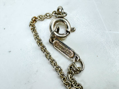 Tiffany & Co Sterling Silver 24" Chain Necklace Classic Pendant Chain 2.6gJR2097
