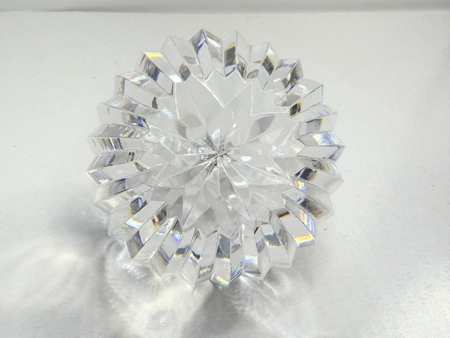 Signed Waterford Crystal APPLE Paperweight, Sculpture, Figurine - The Big Apple S256