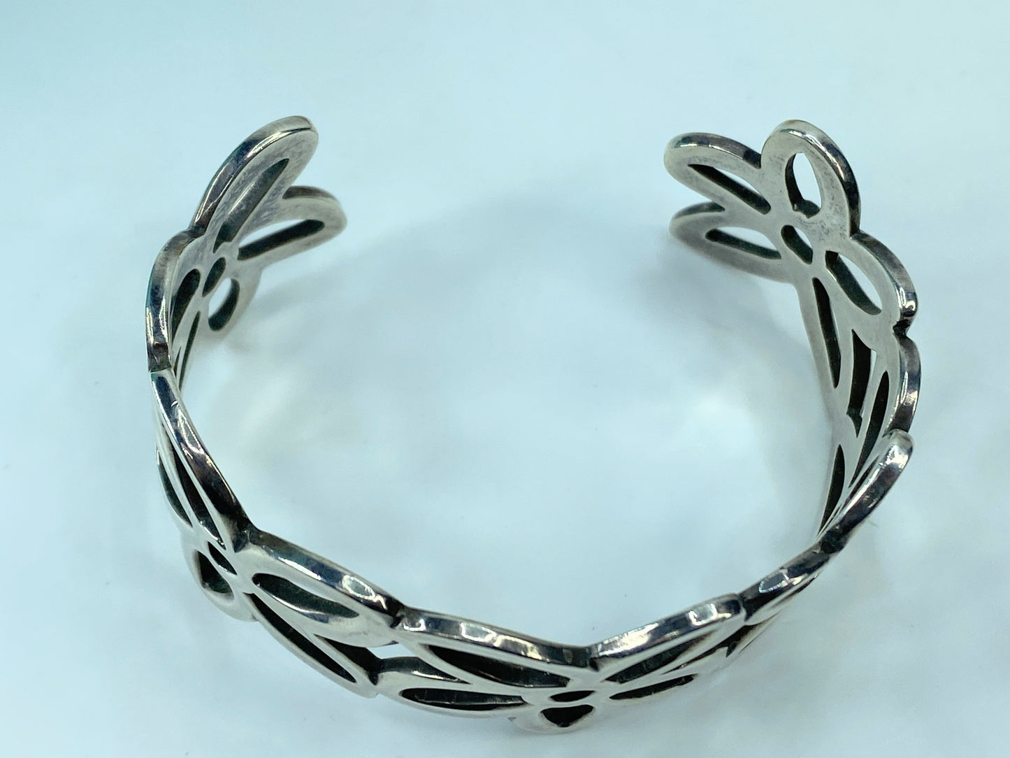 James Avery Retired Sterling Sliver 28mm Daisy Flower Wide Cuff 7" 43.8g JR717