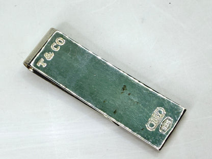 Vintage Tiffany & Co 1837 Sterling Silver Money Clip 925 23.2g with pouch SS494