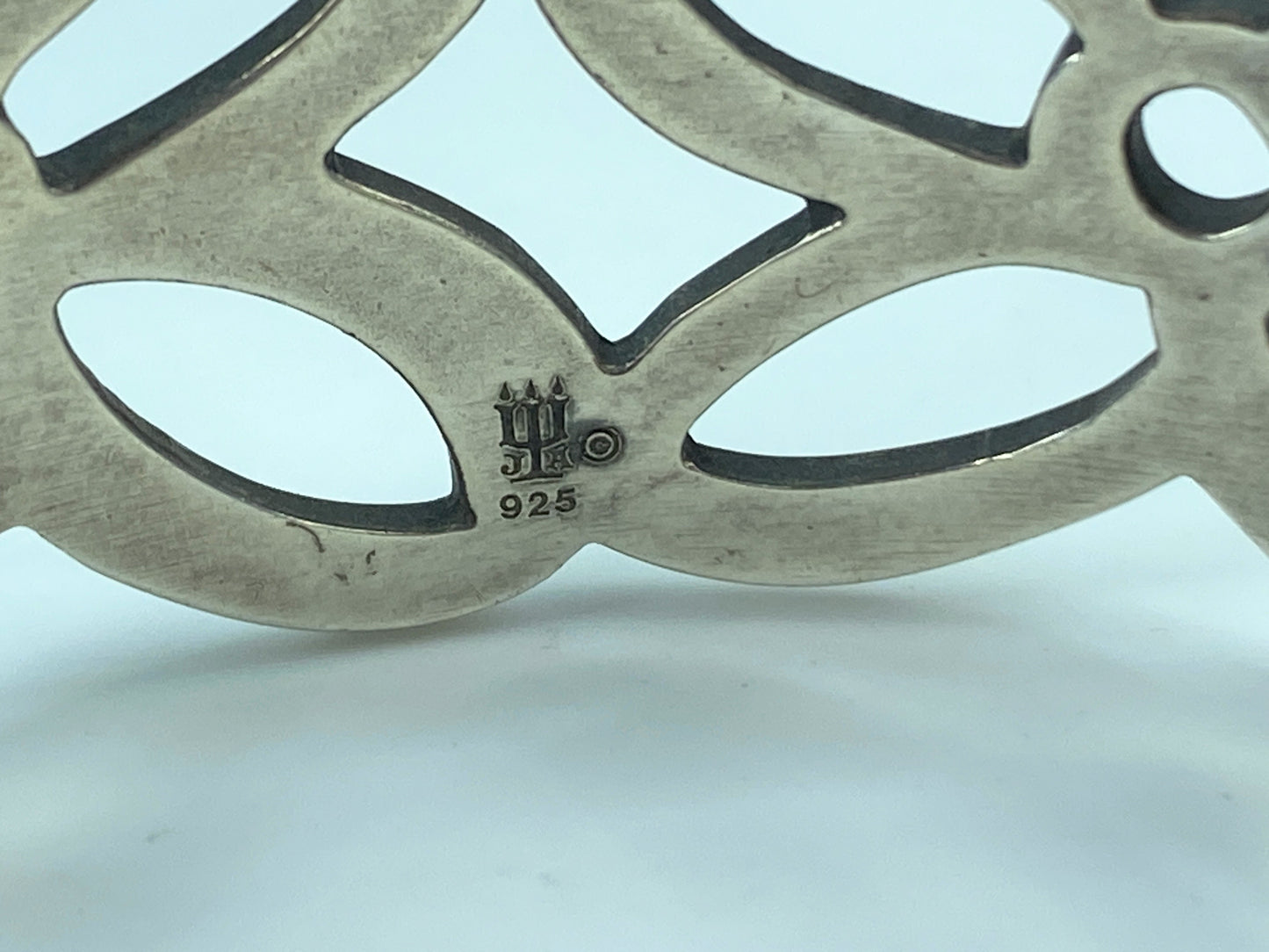 James Avery Retired Sterling Sliver 28mm Daisy Flower Wide Cuff 7" 43.8g JR717