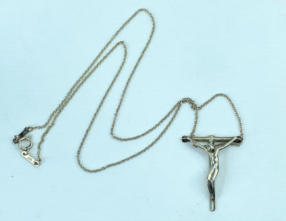 Tiffany & Co Elsa Peretti Crucifix Christ on Cross Necklace Larger Pendant JR718