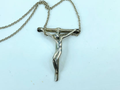 Tiffany & Co Elsa Peretti Crucifix Christ on Cross Necklace Larger Pendant JR718