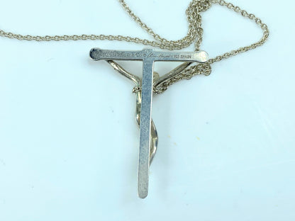Tiffany & Co Elsa Peretti Crucifix Christ on Cross Necklace Larger Pendant JR718