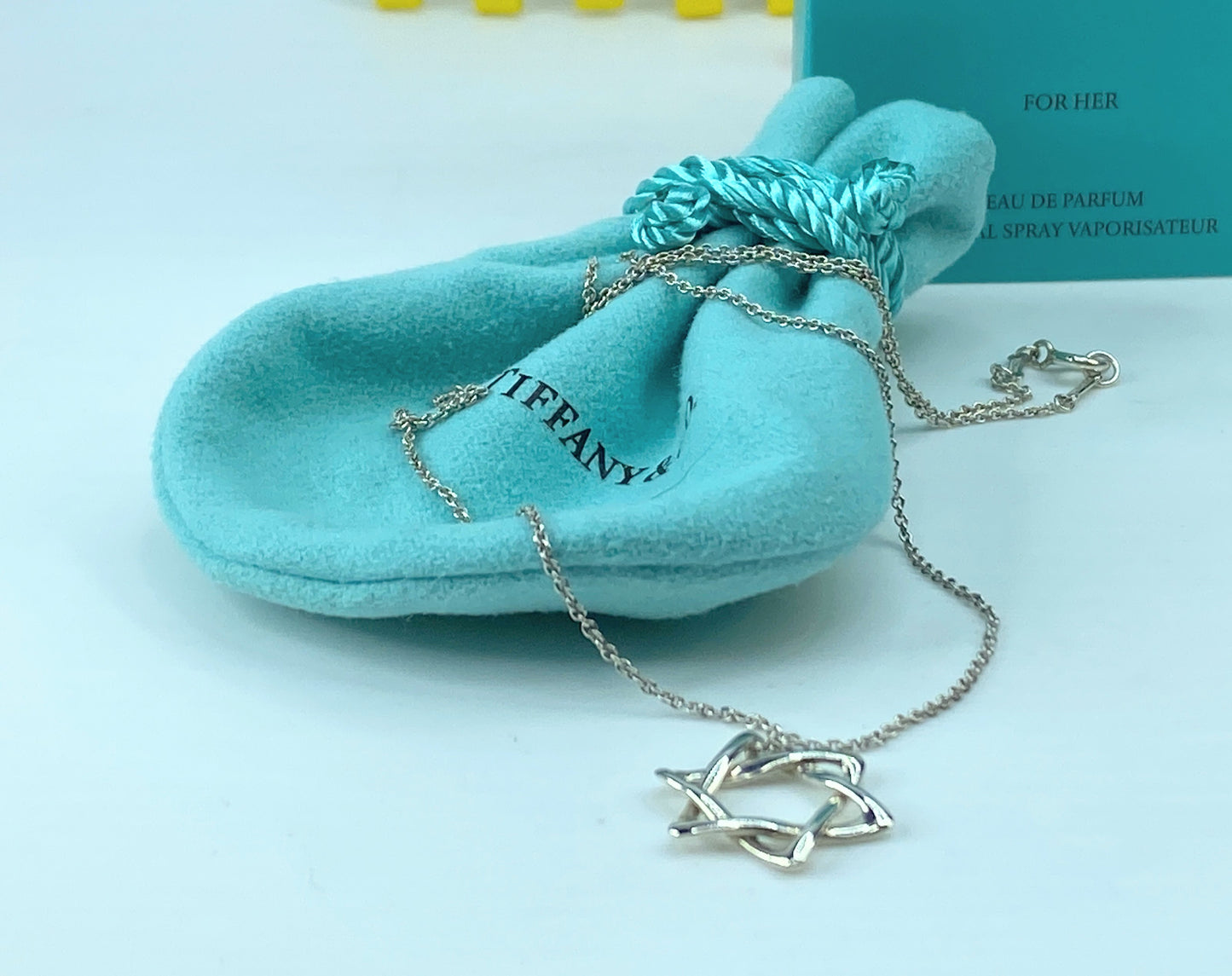 Tiffany & Co. Elsa Peretti Star of David 16" Necklace 2.2grams 16.0" JR737