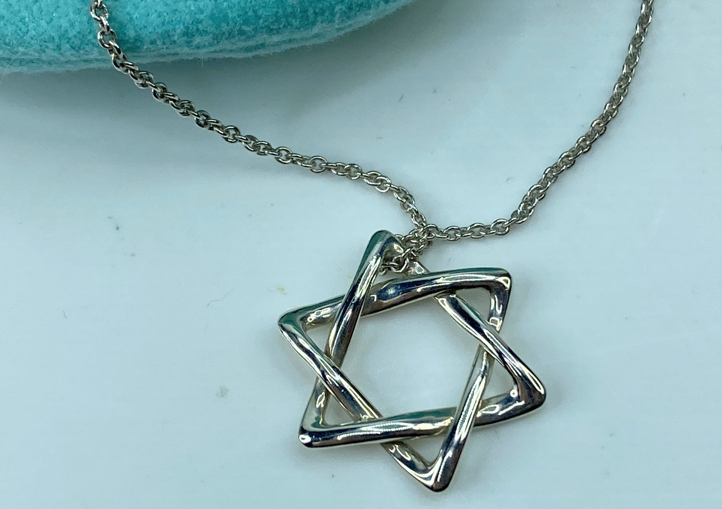 Tiffany & Co. Elsa Peretti Star of David 16" Necklace 2.2grams 16.0" JR737