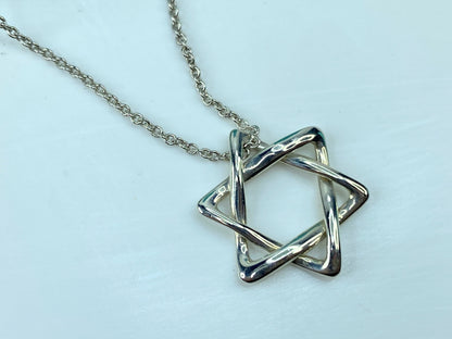Tiffany & Co. Elsa Peretti Star of David 16" Necklace 2.2grams 16.0" JR737