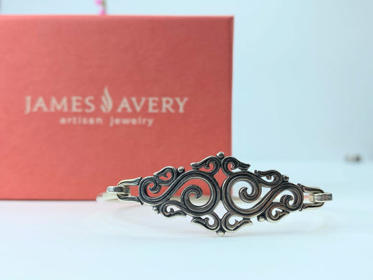 Retired James Avery Sterling Sorrento Cuff Bracelet 6.25" 10.9 JR143