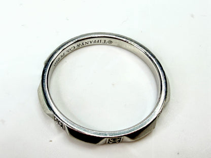 Tiffany & Co. Tiffany True PT950 Platinum 7 Diamond Band Ring Size 9.75 JR1996