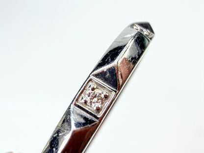 Tiffany & Co. Tiffany True PT950 Platinum 7 Diamond Band Ring Size 9.75 JR1996
