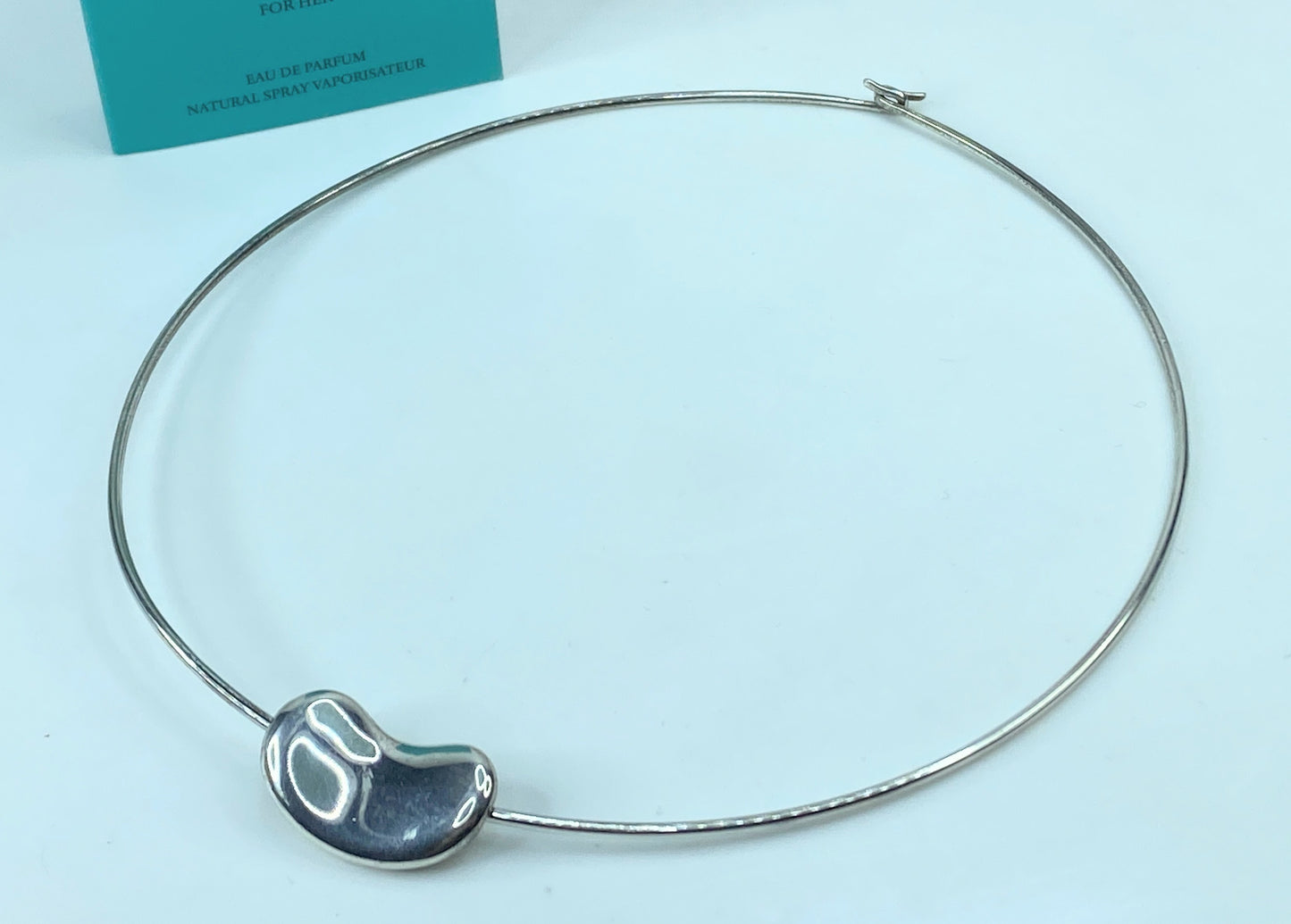 Tiffany & Co. 25.0mm Large Bean Design Elsa Peretti Wire collar choker 16" JR707