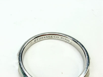 Tiffany & Co. Tiffany True PT950 Platinum 7 Diamond Band Ring Size 9.75 JR1996
