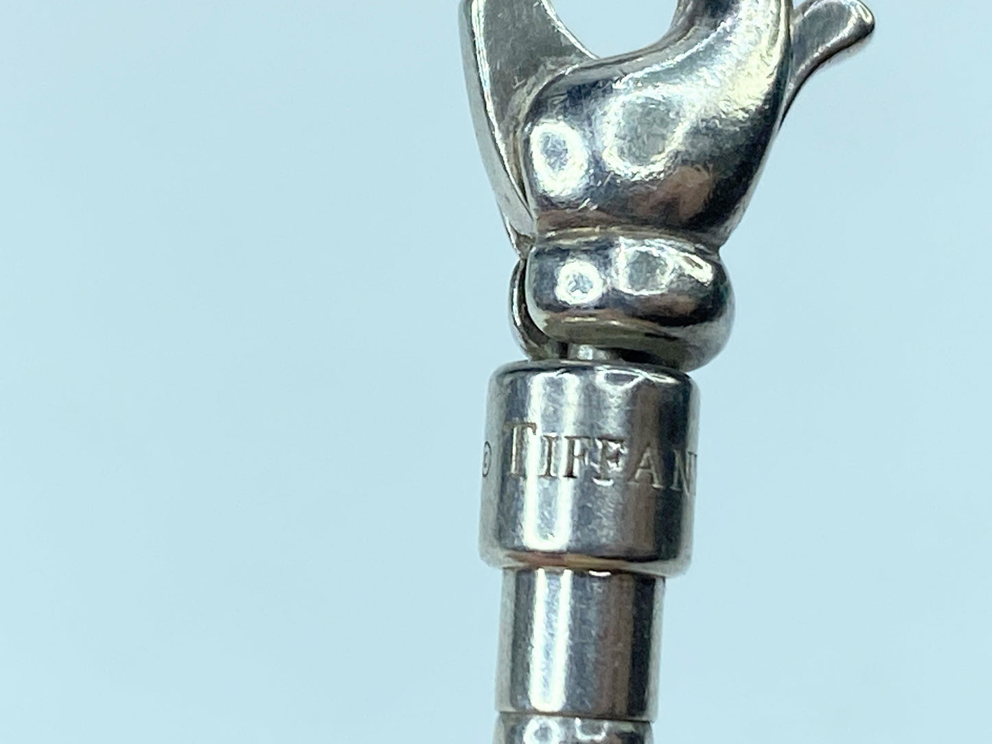 Tiffany & Co Zig Zag Aztec Bead Bracelet Sterling Silver 7.5" Germany 7.5" JR724