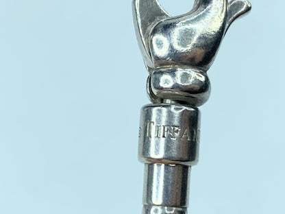 Tiffany & Co Zig Zag Aztec Bead Bracelet Sterling Silver 7.5" Germany 7.5" JR724
