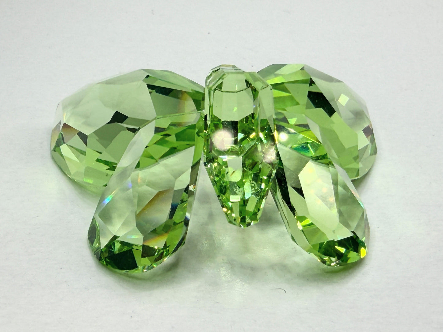 Swarovski Peridot Brilliant Butterfly Crystal Figurine Austria S263