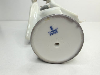 Lladro 6150 Japanese Girl Playing Flute Porcelain Figurine 7.5" Rare A771