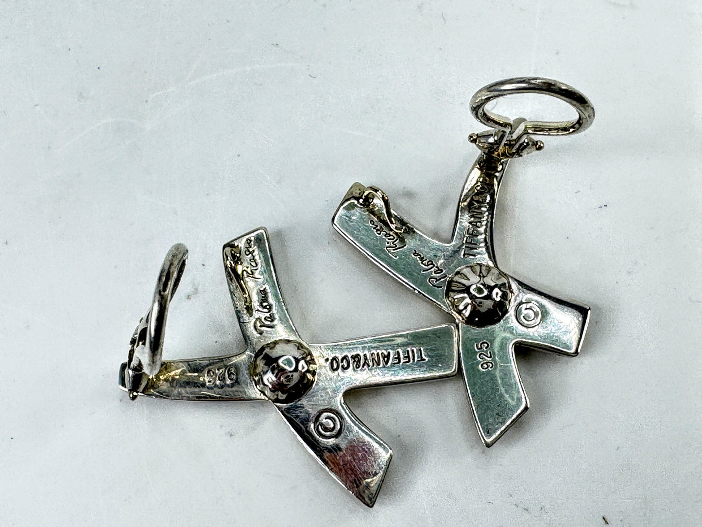Vintage Tiffany & Co. Paloma Picasso Graffiti X Sterling Clip Earrings JR2004