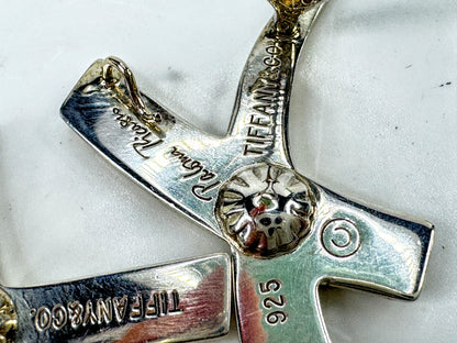 Vintage Tiffany & Co. Paloma Picasso Graffiti X Sterling Clip Earrings JR2004
