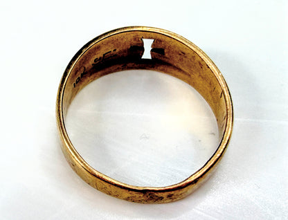 Vintage James Avery 10K Gold Narrow Crosslet Cutout Cross Ring Size 6 JR2002
