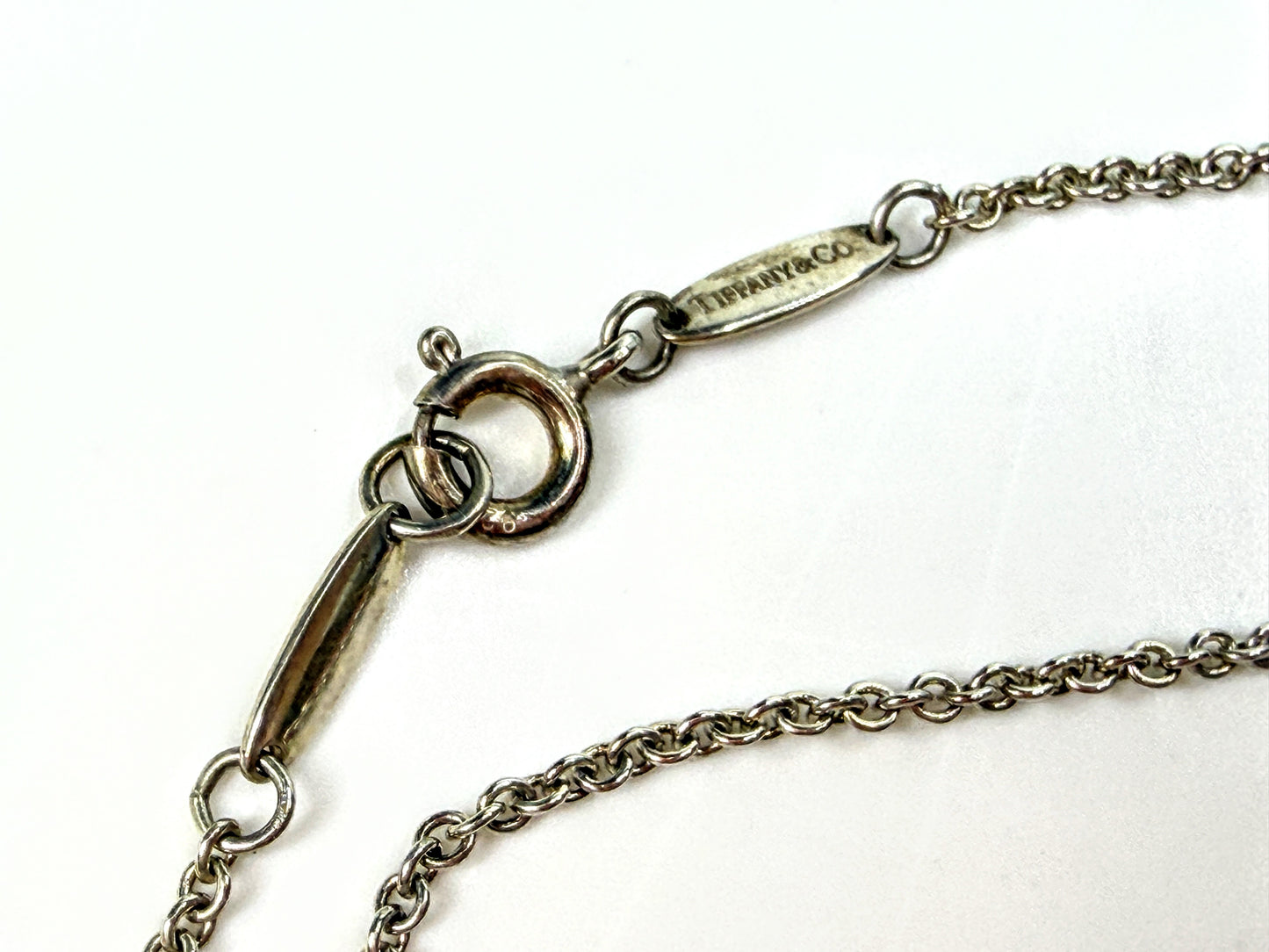 Tiffany Co. Elsa Peretti Sterling Silver Mesh Fringe Pearl Necklace 3.8g JR2003