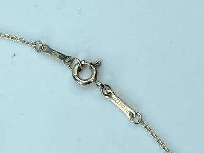Tiffany & Co. Elsa Peretti Letter "n" sterling silver necklace 16" JR723