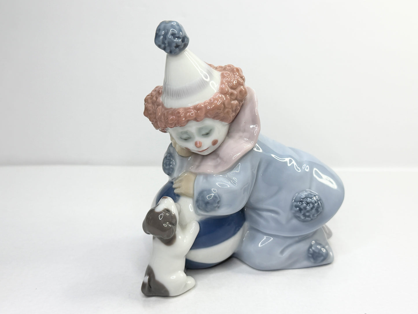Lladró Pierrot with Puppy Figurine Model 5278 Spain 1985–2007 A774