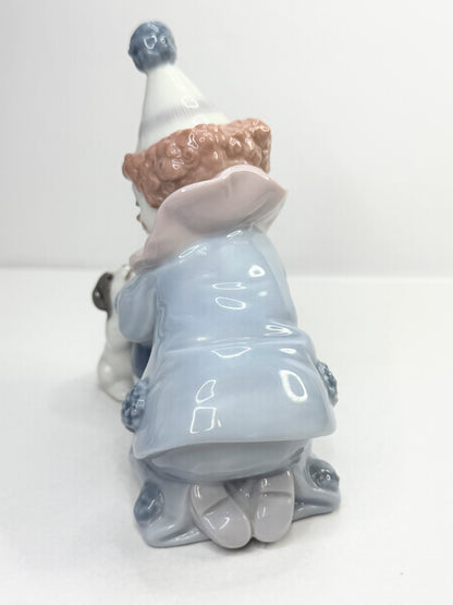 Lladró Pierrot with Puppy Figurine Model 5278 Spain 1985–2007 A774