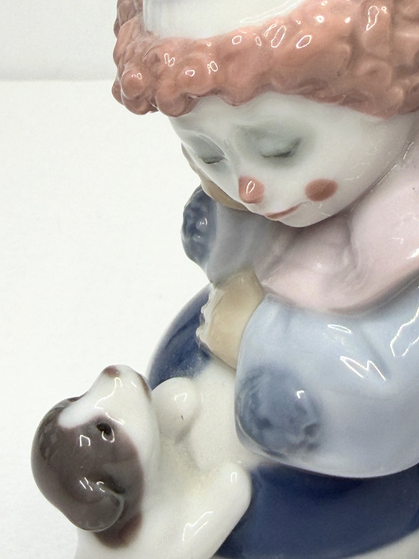 Lladró Pierrot with Puppy Figurine Model 5278 Spain 1985–2007 A774