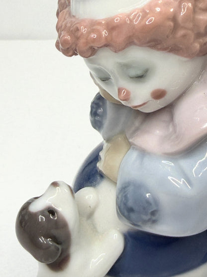 Lladró Pierrot with Puppy Figurine Model 5278 Spain 1985–2007 A774