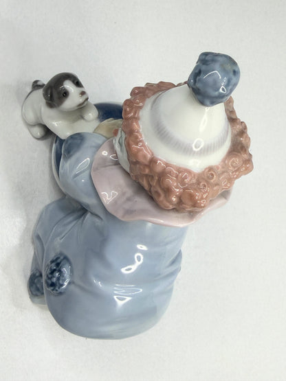 Lladró Pierrot with Puppy Figurine Model 5278 Spain 1985–2007 A774