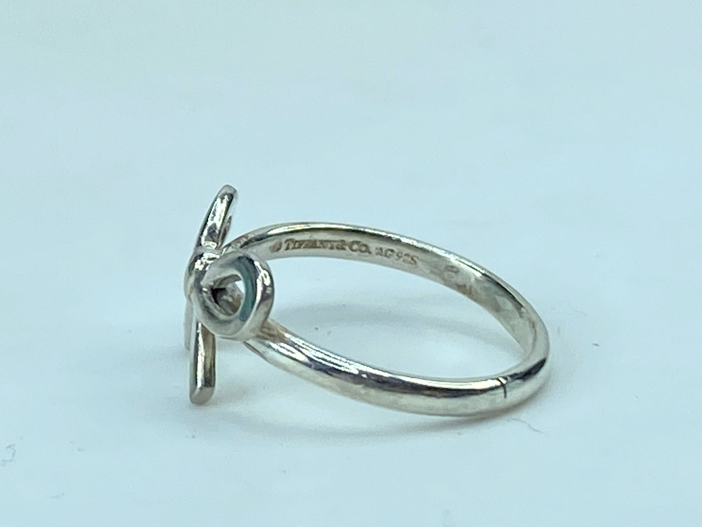 Tiffany & Co. Sterling Silver 925 Pretty Bow Ring size 7 JR725