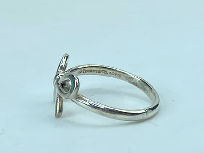 Tiffany & Co. Sterling Silver 925 Pretty Bow Ring size 7 JR725