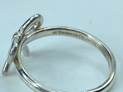 Tiffany & Co. Sterling Silver 925 Pretty Bow Ring size 7 JR725