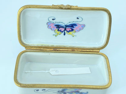 Limoges France "Butterflies lover" classic peint Main trinket A28