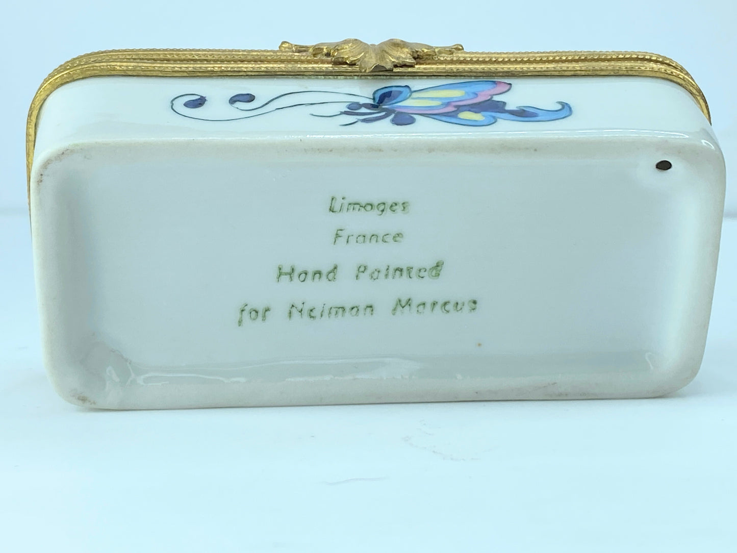 Limoges France "Butterflies lover" classic peint Main trinket A28