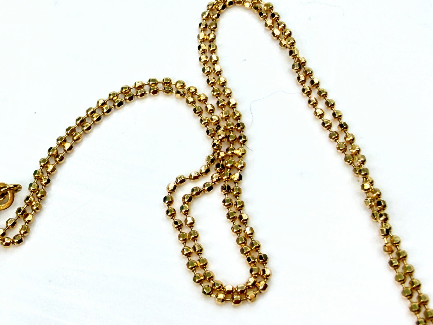 18K Gold 1.14ct Champagne Diamond Moving Teardrop Pendant Necklace JR1940