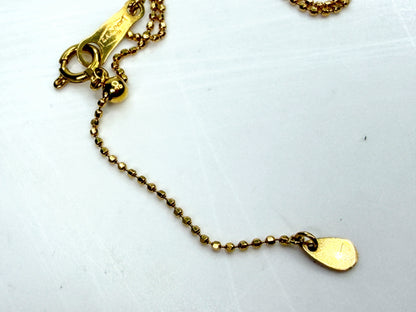 18K Gold 1.14ct Champagne Diamond Moving Teardrop Pendant Necklace JR1940