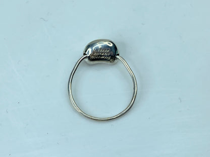 Beautiful Tiffany & Co. Elsa Peretti Rotating Bean Ring in Sterling Silver JR727